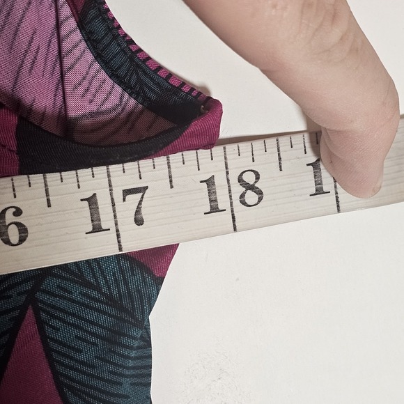 Worthington Top Womens Medium Purple Floral Drape Cowl Sleeveless Tank Silky M - Picture 10 of 12